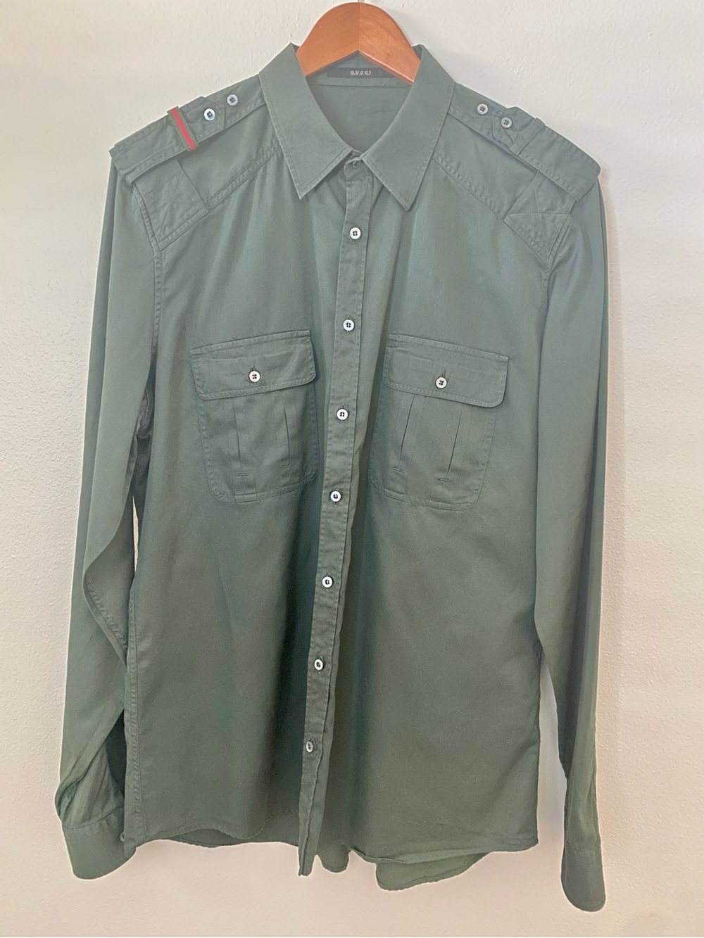 Gucci men’s military style shirt